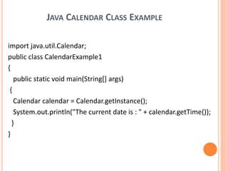 Calendar Java に対する画像結果
