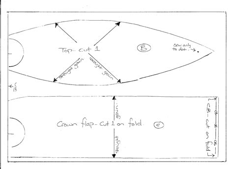 Toradh íomhá ar Ball Cap Pattern Sewing