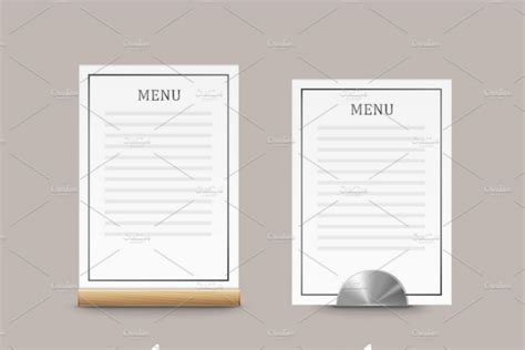 Image result for Empty Menu Card Design