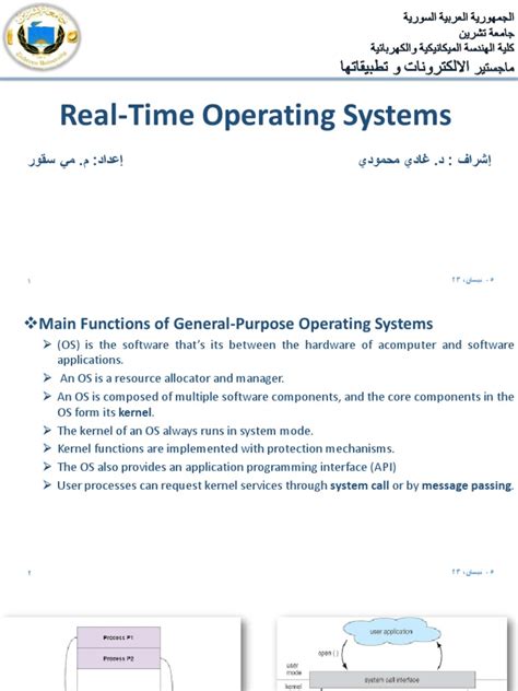 Real-Time Operating System Applications Template に対する画像結果