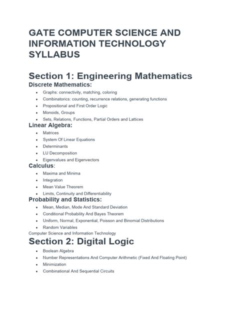 Image result for Class 11 Computer Science and Gate Syllabus