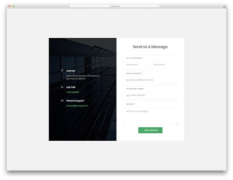 Image result for Contact Form HTML Template Practice