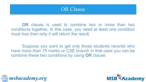 Image result for Clauses and Operators in SQL