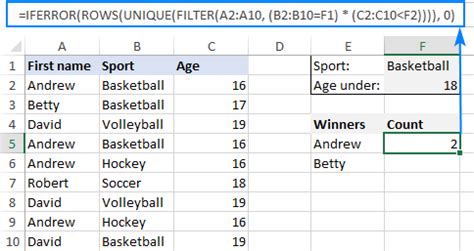 Image result for How to Count Unique Value with Multiple Condition