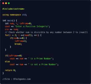 Image result for Efficient Program to Check Prime Number