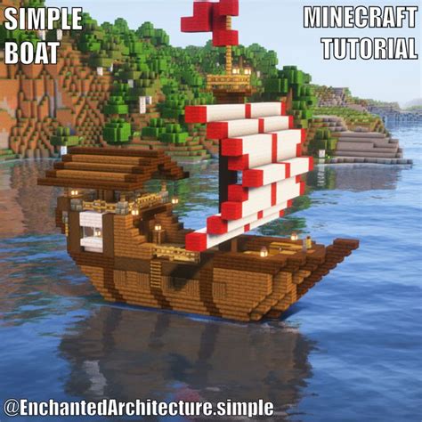 Minecraft Tiny Boat Tutorial માટે ઇમેજ પરિણામ