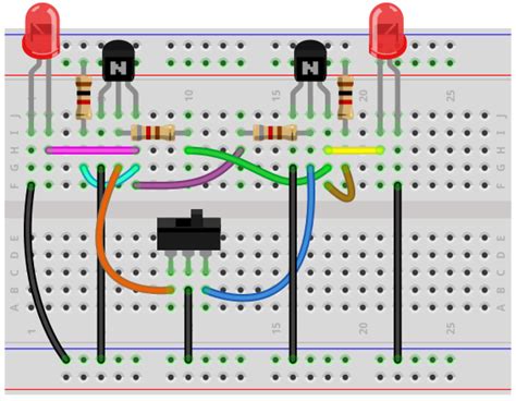 Bistable Multivibrator LED Circuit に対する画像結果