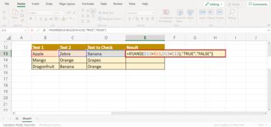Image result for Excel Between Formula
