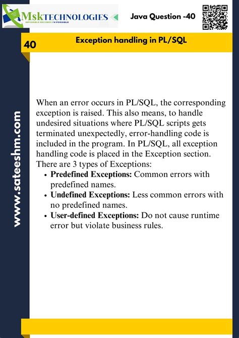 Image result for Block Structure How Exception Work PL/SQL