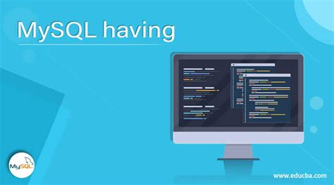 Image result for Where and Having in MySQL