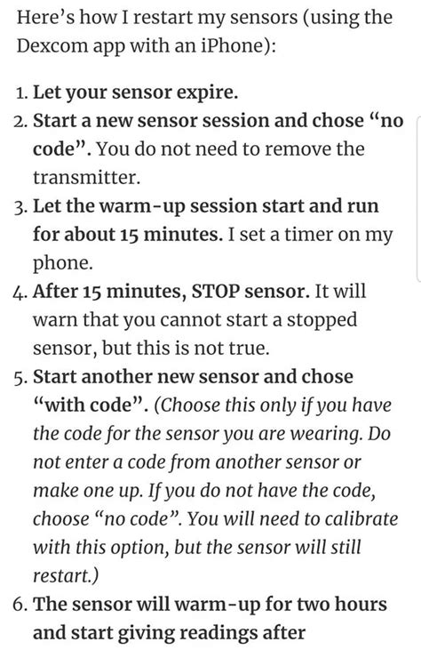 Image result for Restart Dexcom Sensor