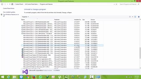 Image result for Uninstall Visual Studio
