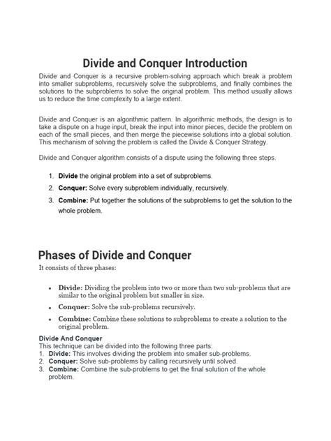 Divide and Conquer Computer Science に対する画像結果