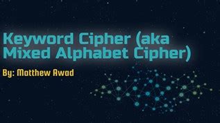 Image result for Keyword Cipher