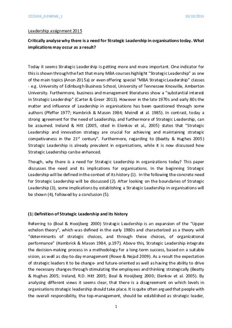 Leadership Assignment に対する画像結果