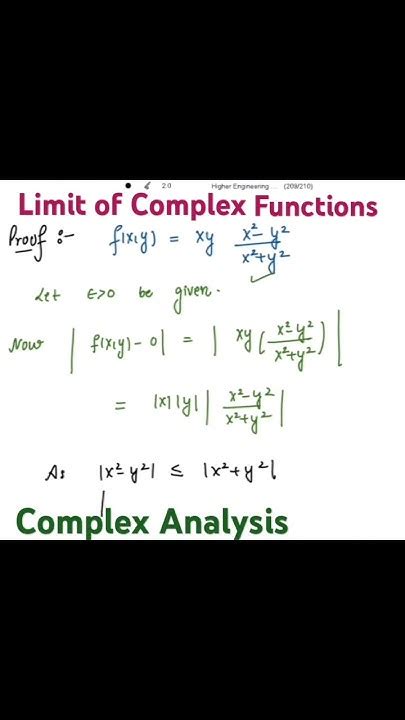 Toradh íomhá ar Problems On Limits of Complex Function