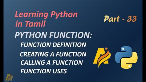 Image result for Function in Python in Tamil