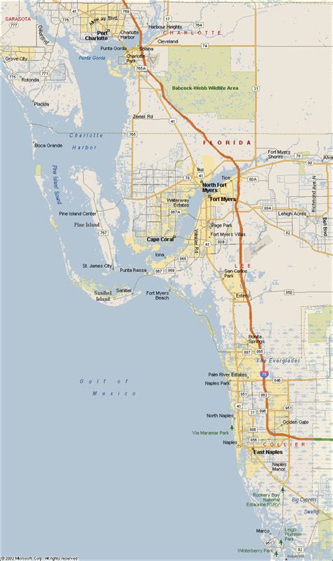 Image result for Zip Code Map SW Florida
