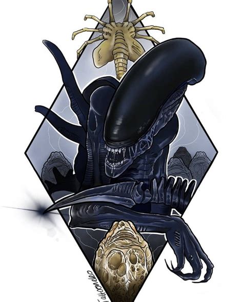 Afbeeldingsresultaten voor Alien Xenomorph Tattoo