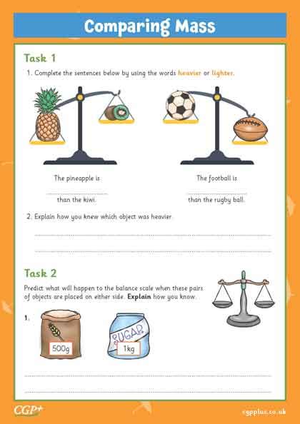 Afbeeldingsresultaten voor Maths Genie Weight Comparison Worksheet
