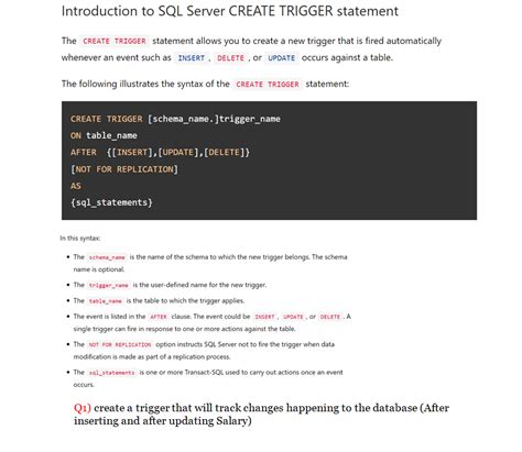 Image result for Create TRIGGER SQL