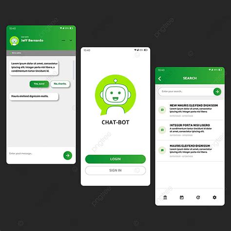 Toradh íomhá ar Chatbot Layout Designs