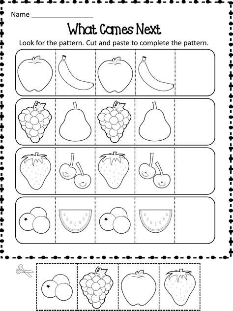 Image result for Patterns Kindergarten Math Worksheets