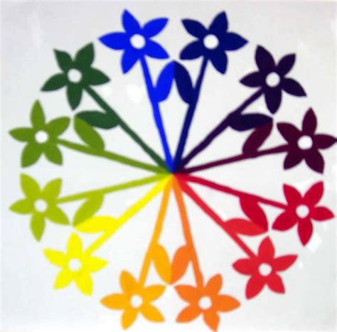 Image result for Color Wheel Flower Design