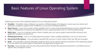 Image result for Linux OS Features