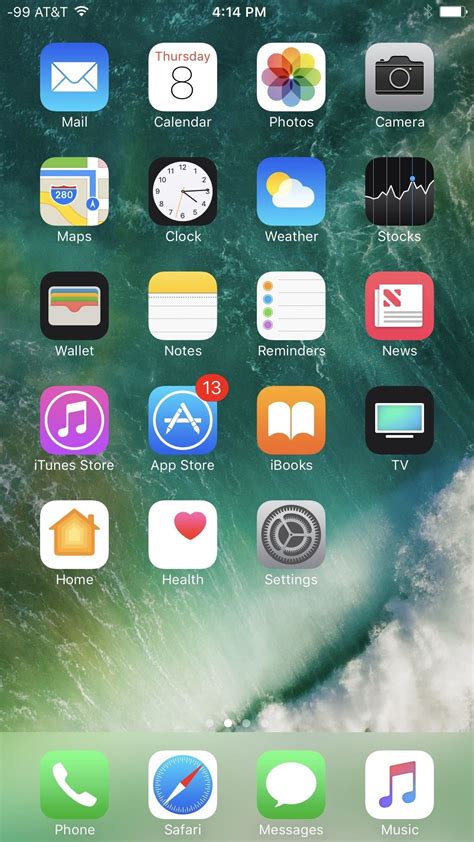 Toradh íomhá ar iPhone Signal Bar