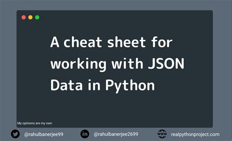 Python JSON Cheat Sheet に対する画像結果