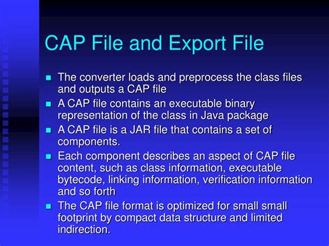 Image result for Java Card Cap Components Image