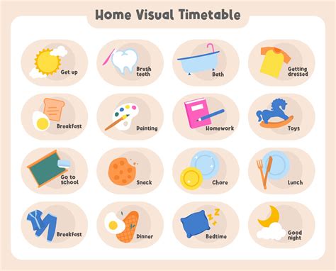 Visual Schedule - 20 Free PDF Printables | Printablee