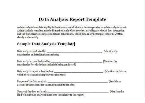 Image result for Data Analysis Format