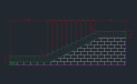 AutoCAD Dynamic Block Stair Section に対する画像結果