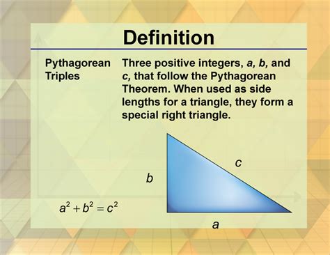 Afbeeldingsresultaten voor Pythagorean Triples