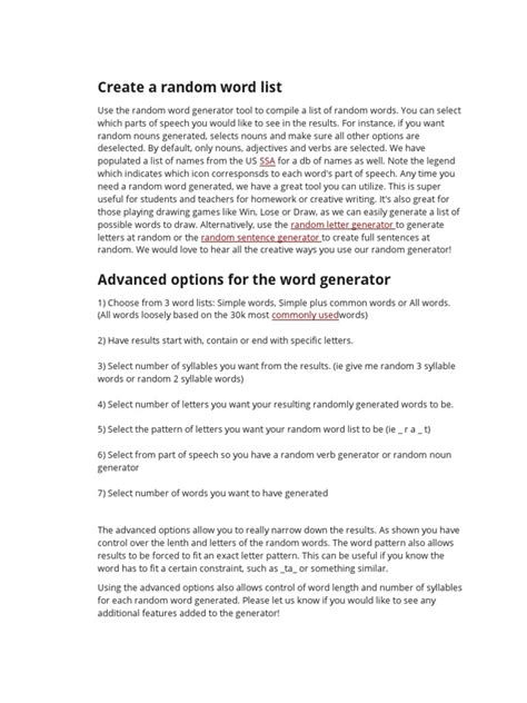 Image result for Word in a Random Order