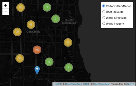 Image result for Leaflet Proximity Heat Map Python