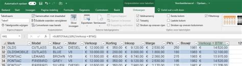 Image result for Tabel Toevoegen Excel