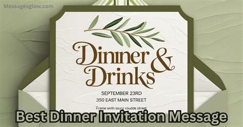Image result for Dinner Invitation Message