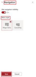Toradh íomhá ar Example of SharePoint Site Cascade Menu