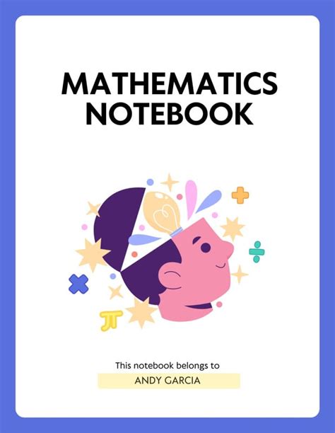 Image result for Math Notebook Cover Templates