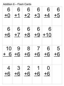 Résultat d’images pour First Grade Printable Math Flash Cards