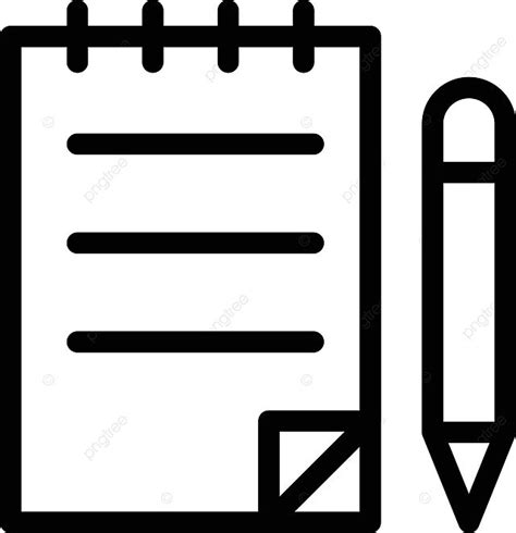 Image result for Notepad with Pen Ion Vector