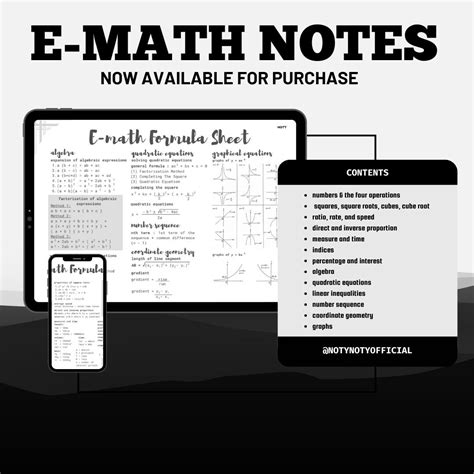 Image result for O Level Math Formula Sheet