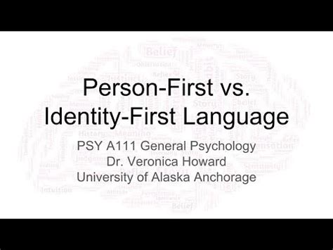 Image result for Person First Language versus Identity First Language