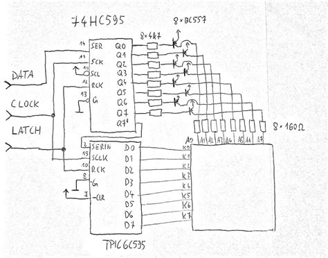Image result for 74HC595 8X8 LED Matrix Arduino