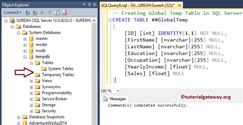 SQL=SELECT Union into Temp Table に対する画像結果