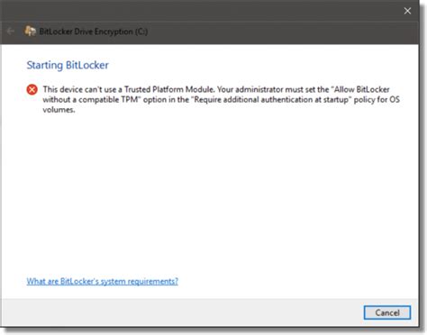 Image result for BitLocker Disable TPM