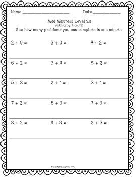 Toradh íomhá ar 5 Minute Addition Timed Test